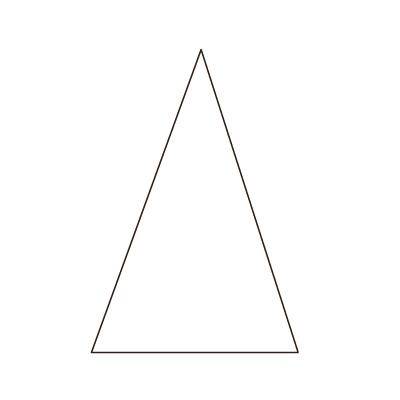 Icône relief triangle